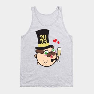 Doopy the Pug Puppy - New Year's Eve Tank Top